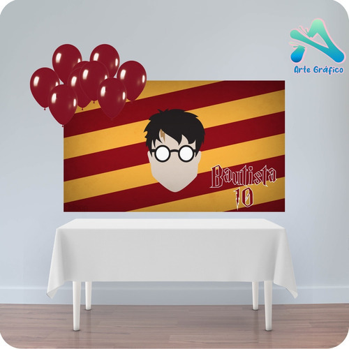 Fondo Banner Candy Bar Harry Potter 100x50