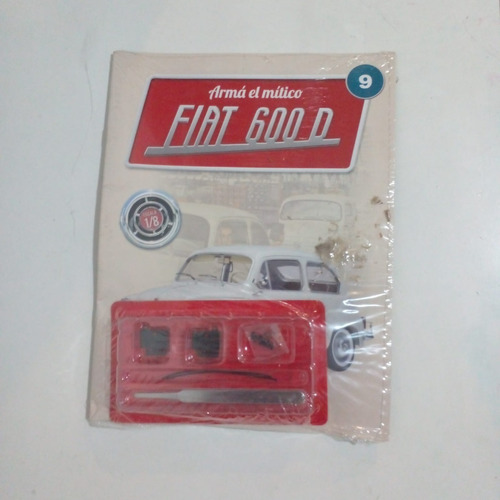 Fascículo + Pieza P/armar Fiat 600 N° 9. Nuevo