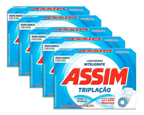 Sabão Em Pó Assim Tripla Ação Kit 5