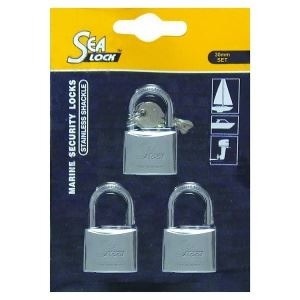 Juego De Candado Acero Inoxidable Sealock30mm