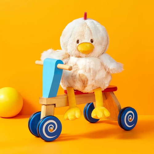 Gigglescape Pollito De Peluche Chicken Stuffed Animal / C Color Crema Y Amarillo