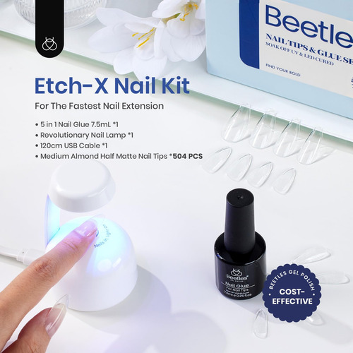 Kit De Extension De Uñas De Gel Facil 500 Puntas Almendra