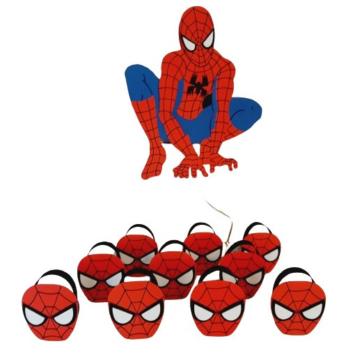 Piñata + 30 Bolsitas Golosineras Hombre Araña Spiderman