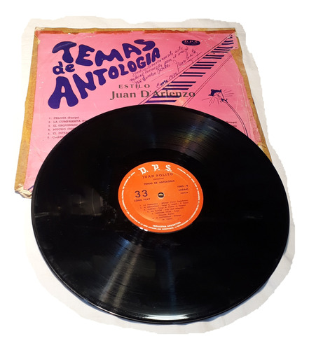 Vinilo Disco Lp Juan Polito Temas De Antologia D.p.s.