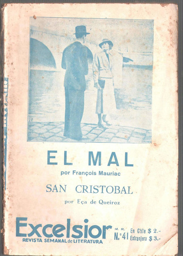 Revista Excelsior N 41 Chile 1941 Art El Mal Y San Cristobal