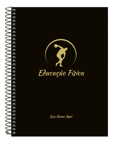 Caderno Universitário Personalizado Profissões Gold 240 F Cor Educação Física