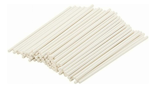 Sweet Creations 100 Count Reusable Plastic Cake Pop Sticks Color Blanco