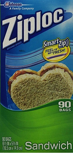 Sandwich Ziploc Bolsa Valor Pack-90 Count (pack De 3)