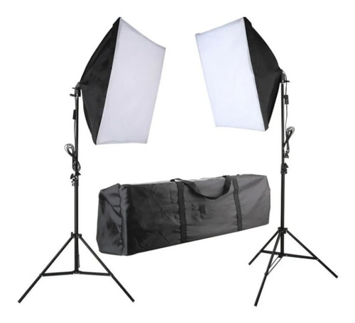 11 Pzas Set  Fotografía E Iluminación Softbox 50x70 C/maleta