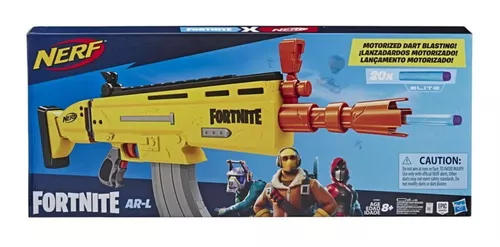 Lançador Nerf Fortnite Reller Ar-l E 20 Dardos Hasbro E7061