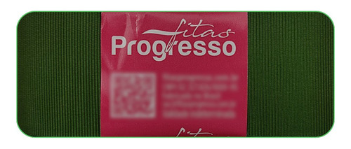 Fita De Gorgurão 38mm Progresso Nº9 | 10 Metros Cor Verde Militar