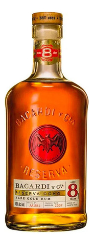 Pack De 2 Ron Bacardi Reserva 8 Años S/estuche 750 Ml