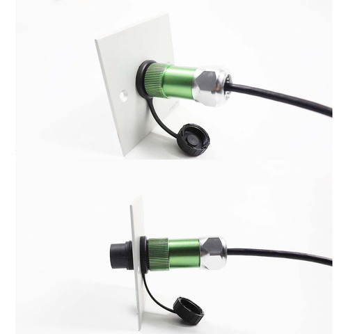 Penglin 2pcs Acoplador De Montaje En Panel Hdmi Impermeable,