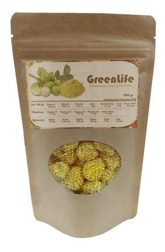 Nuez De Macadamia Gourmet Organica, Mxmio-004, 200gr, Ajo Y