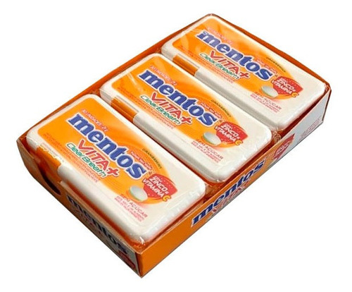 Pastilhas Mentos Clearbreath Vita+ Orangemint - 9 Unidades