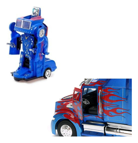 Camion Transformer Optimus Prime Robot Luces Y Sonidos