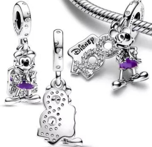  Charm,dije Pandora Mickey 100aniversario Plata925 Original 