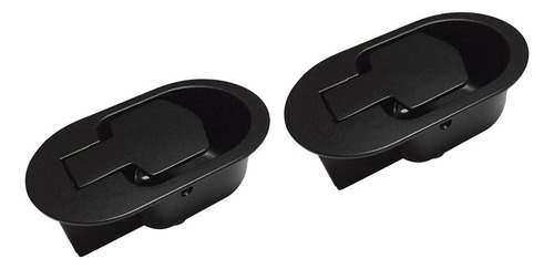 2x Sofá Reclinable / Silla De Liberación Ovalada Negro