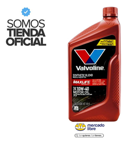 Aceite 10w40 Semi Sintetico Maxlife Valvoline 