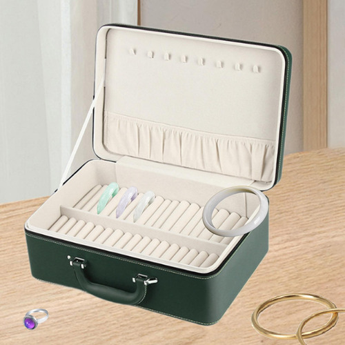 Caja De Almacenamiento Para Pulseras, 35x24x14cm Verde