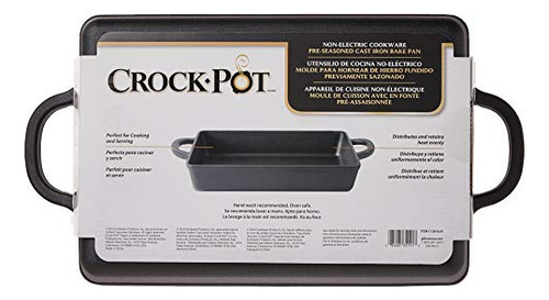 Crock Pot 11201001 Artesano De Hierro Fundido Rectangular La