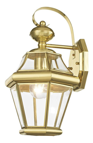 Imagen 1 de 6 de 2161-02farol De Pared Para Exteriores (cristal Biselado Tran