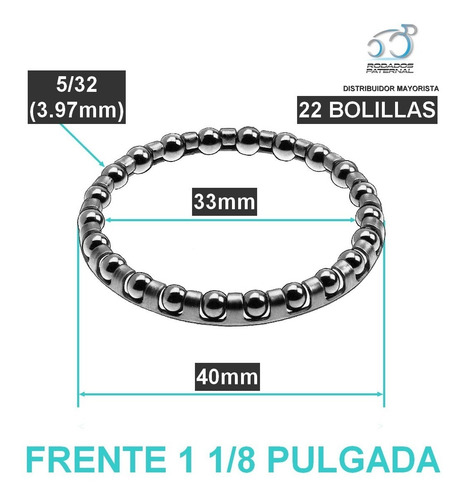 Imagen 2 de 7 de Crapodina Grapodina Direccion Bicicleta 1 1/8 Pulgada