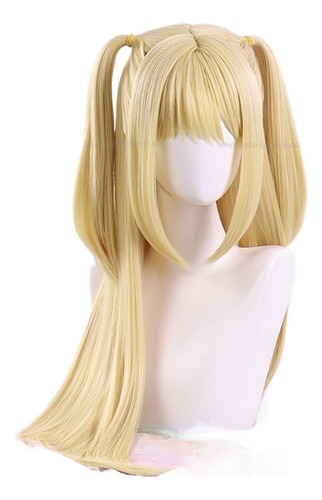 Death Note Misa Amane Peluca Cosplay Mujer 70cm G