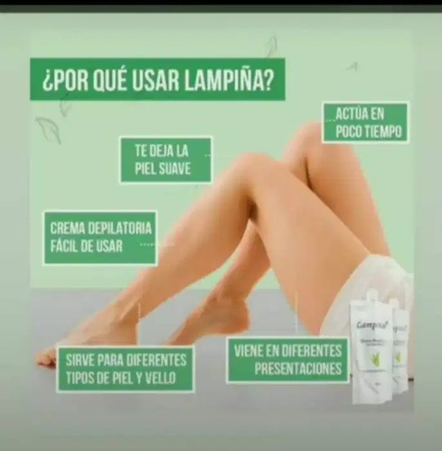 Imagen 4 de 4 de Crema Depilatoria Depilación Depilacion Lampiña Hidrata