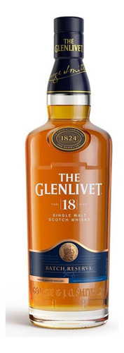Whisky Single Malt 18 Años escocés 700 mL The Glenlivet