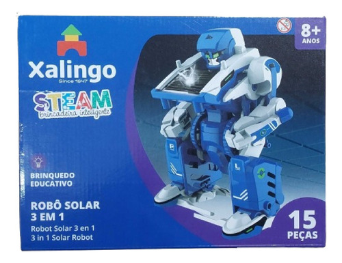 Brinquedo Educativo Steam Robo Solar 3 Em 1 Xalingo 11598