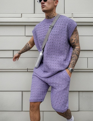 Conjunto De Camisas Y Shorts De Hombre Para Deportes A