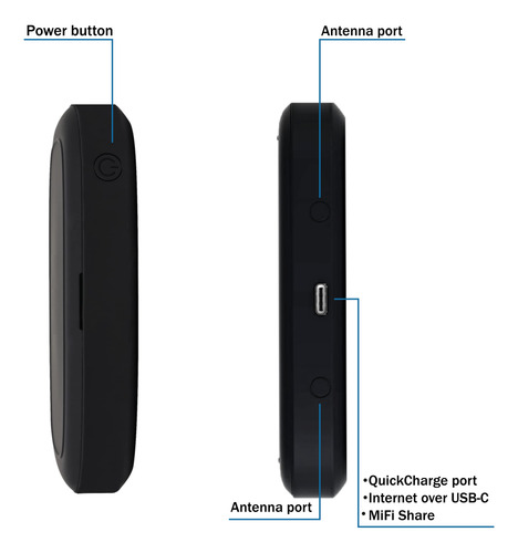 At&t Wireless Hotspot Wifi Device 4g Lte Mifi 8000 | Global