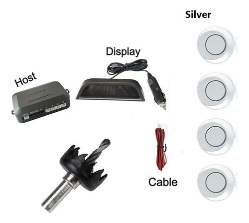 Kit De Sensor De Estacionamiento Led Inalámbrico For