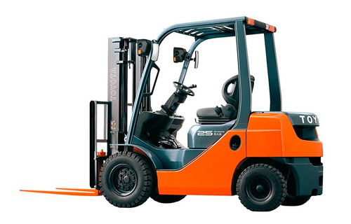 Imagen 2 de 9 de Autoelevador Toyota Diesel 8fd25 2,5 Tn 0 Hs