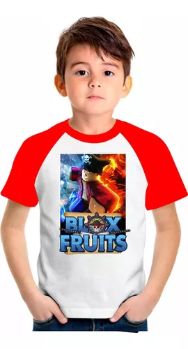 Camiseta Blox Fruits Leopard Fruta Dragon Jogo Dough Roblox