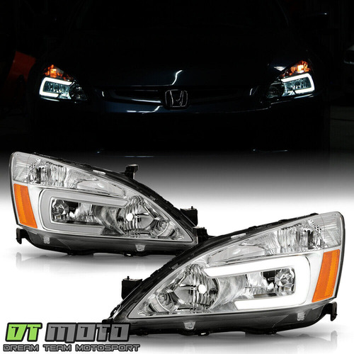 Par Faros Led Drl Honda Accord Lx 2004 3.0l