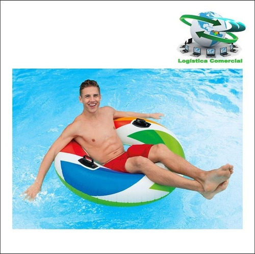 Anillo Flotador Inflable Adulto Con Asas 58202 Intex 119cm