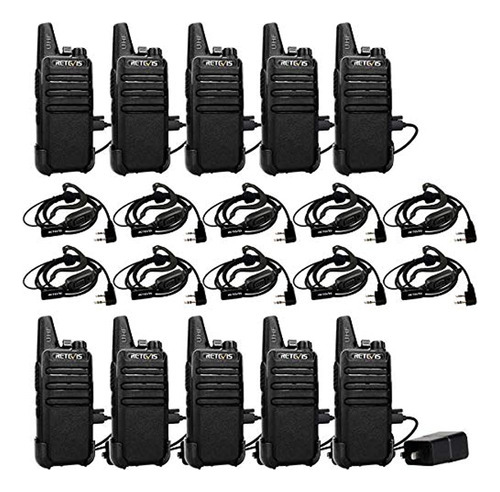 Retevis Rt22 Walkie-talkies Frs Uhf 16 Ch Vox Manos Libres A