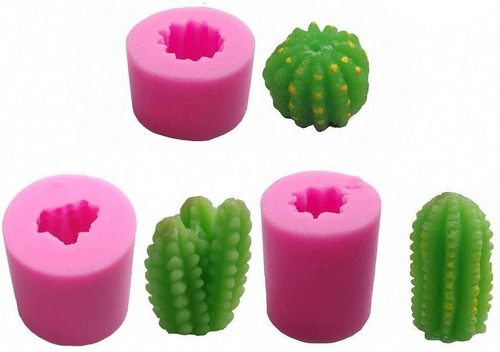 Molde Para Velas Cactus - Pack X3