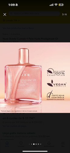 Huile Prodigius Nuxe Serum Todo Tipo De Piel Día/noche