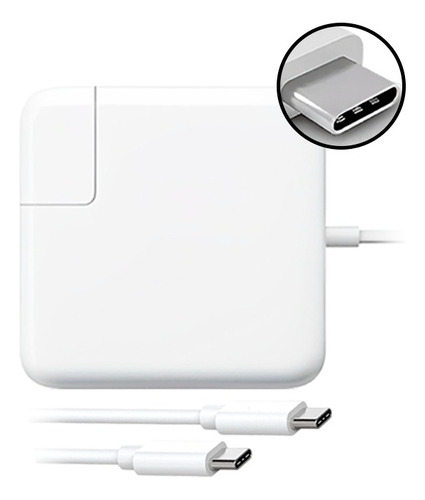 Cargador  Para Macbook Pro Tipo Usb - C  87w  + Cable