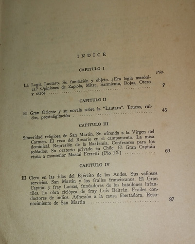 El General San Martin Y La Masoneria Armando Tonelli (Usado)