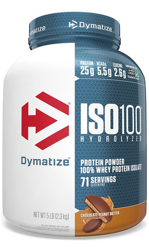 Proteina Dymatize Iso 100 5 Libras Chocolate Peanut Butter