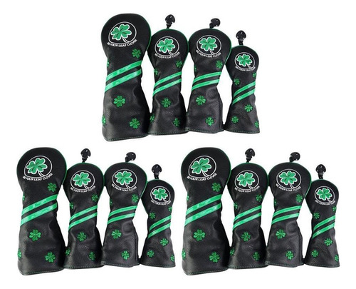 12pcs Impermeable Golf Club Head Cover Hybrid Ut Wood Driver