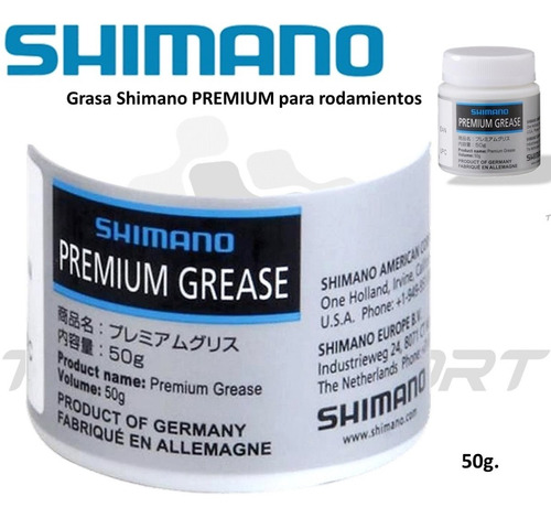 Imagen 3 de 7 de Grasa Shimano Premium Lubricante Rodamiento 50g
