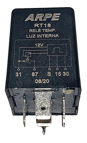 Relé Temporizador Luz Interna 12v Monza Kadett Ipanema Tempra