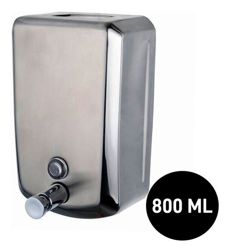 Dispenser Jabón Liquido Acero Inoxidable Premium Pared 800ml