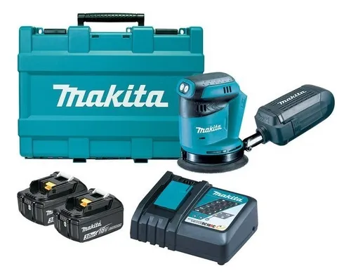 Lijadora Roto-orbital 18v 125mm C/batería Makita Dbo180rfe