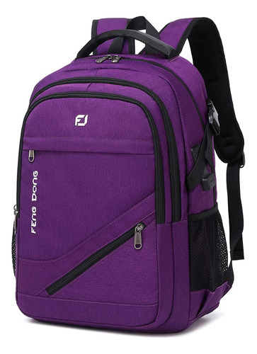 Mochila Con Cargador Usb Y Auriculares Para Laptop De 17.3 -